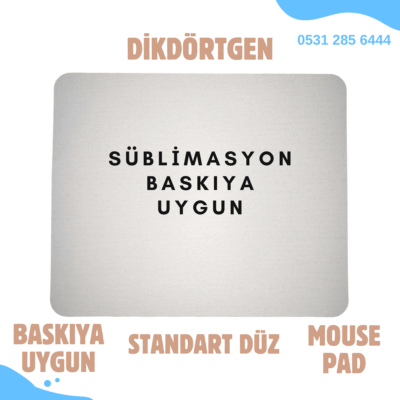 Süblimasyon Kare Standart Boş Mouse Pad – Toptan Satış – Baskıya Uygun